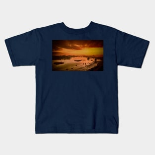 The Thames Barrier at dawn Kids T-Shirt